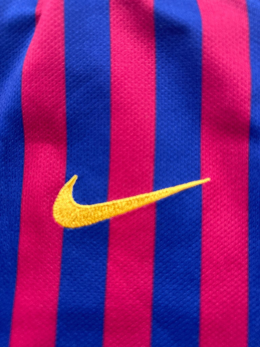 2018/19 Barcelona Messi #10 Home Shirt (XL Kids)