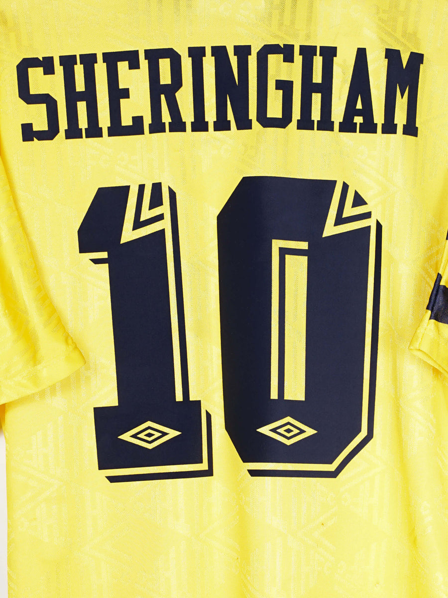 1991-94 Tottenham Sheringham #10 Away Shirt (L)