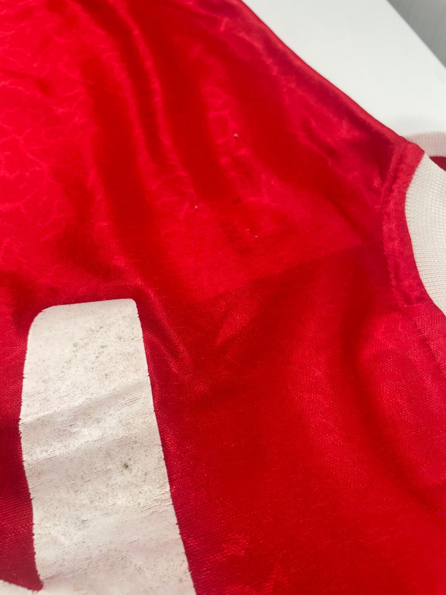 1994/95 Denmark Brian Steen Nielsen #7 Home Shirt Match Worn (XL) Hummel