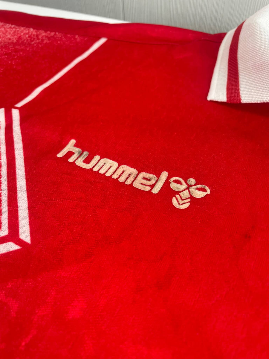 1994/95 Denmark Brian Steen Nielsen #7 Home Shirt Match Worn (XL) Hummel