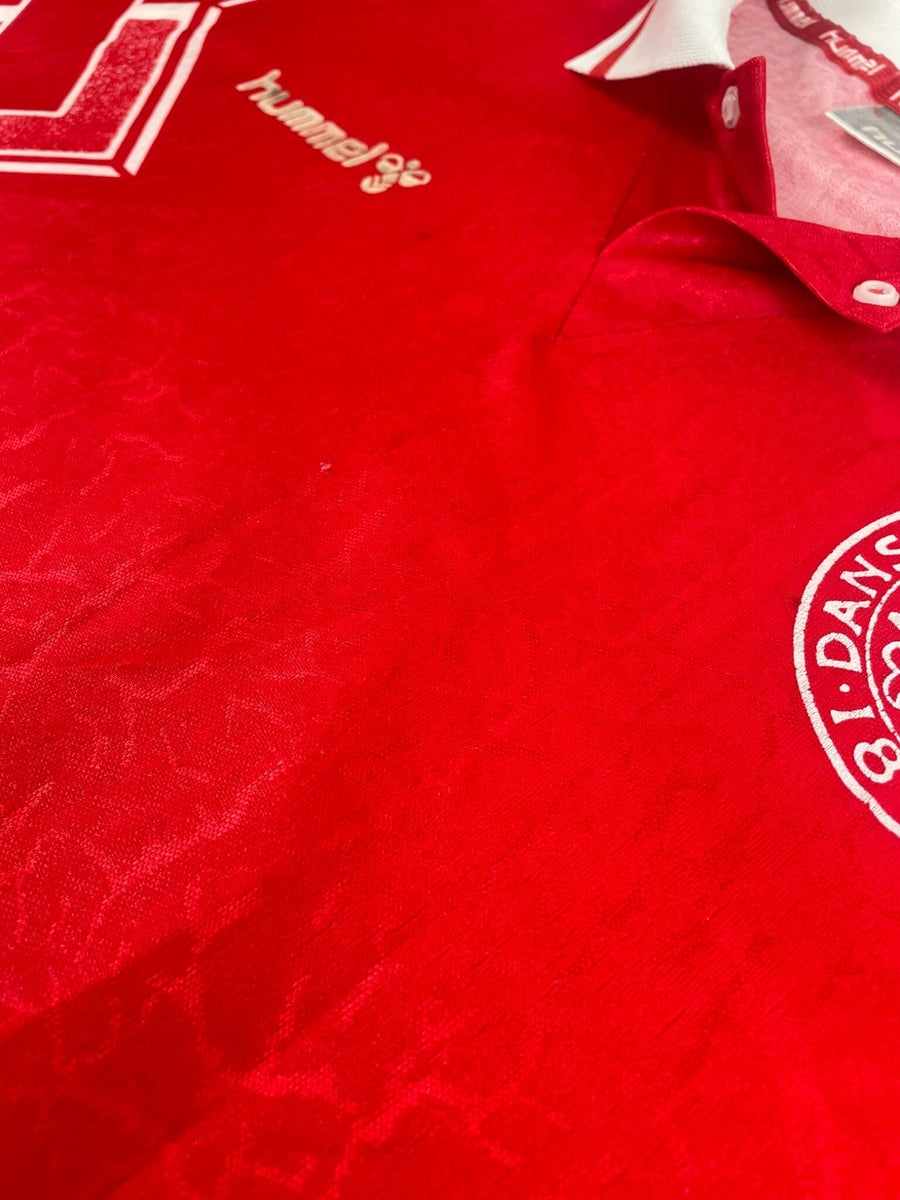 1994/95 Denmark Brian Steen Nielsen #7 Home Shirt Match Worn (XL) Hummel