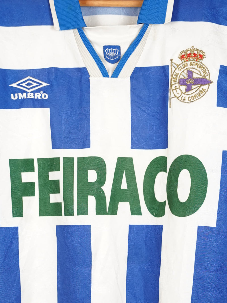 1994/96 Deportivo La Coruna Home Shirt (S)