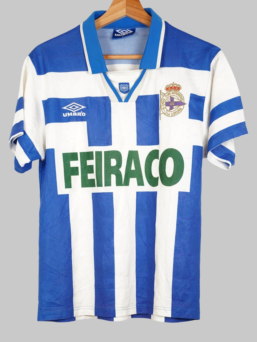 1994/96 Deportivo La Coruna Home Shirt (S)