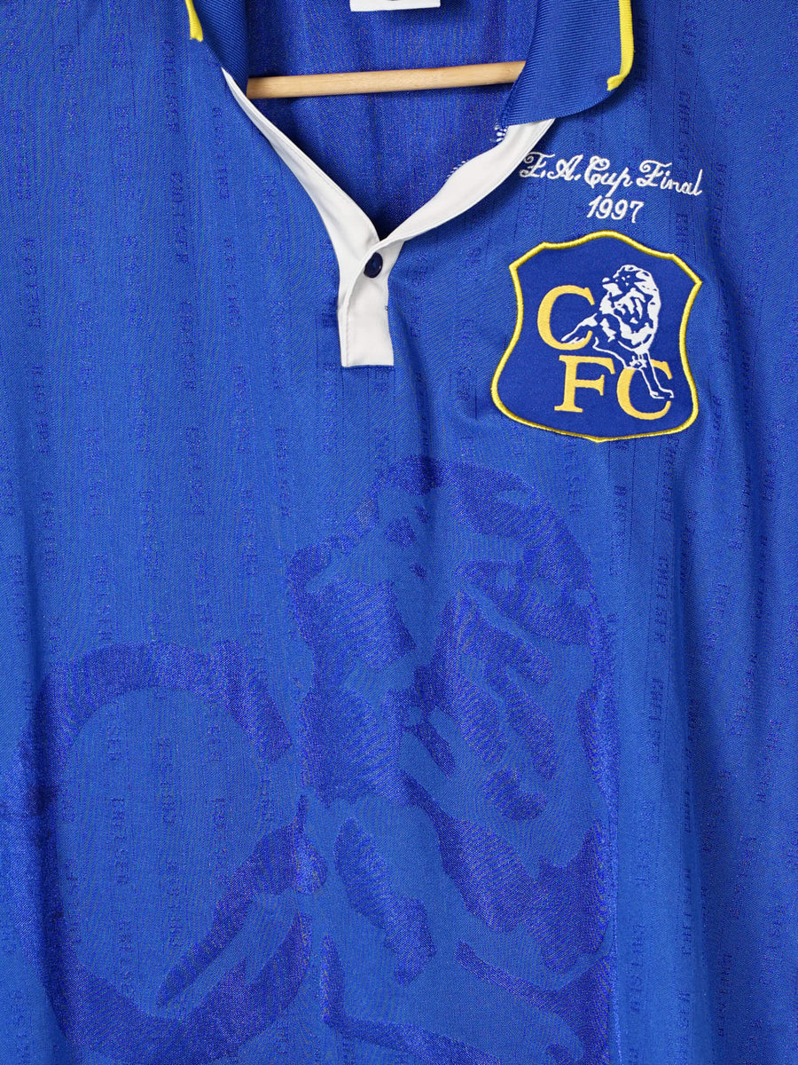 1996/97 Chelsea Home Shirt FA Cup Final Reissue (XL)