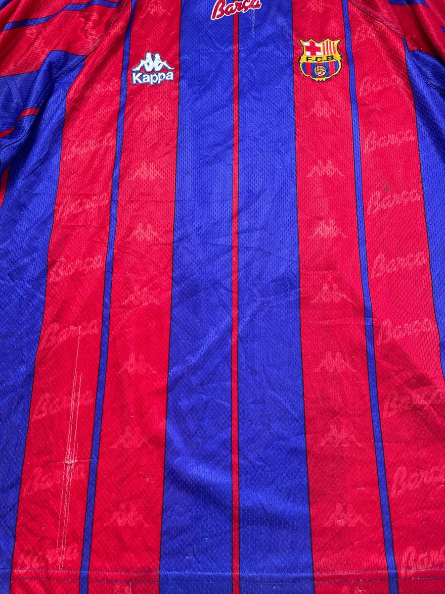 1997/98 Barcelona Rivaldo #11 Home Shirt (XL)