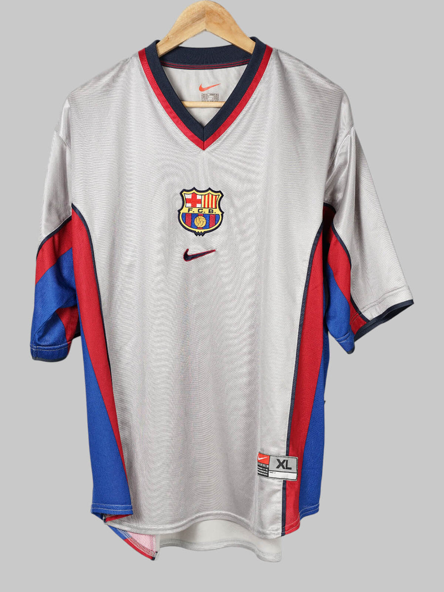 1998/01 Barcelona Kluivert #9 Away Shirt (XL)