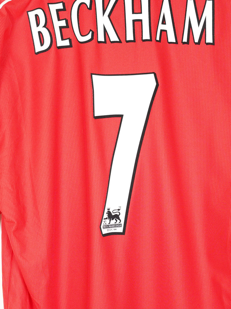 1998/2000 Manchester United Beckham #7 Home Shirt (XL)