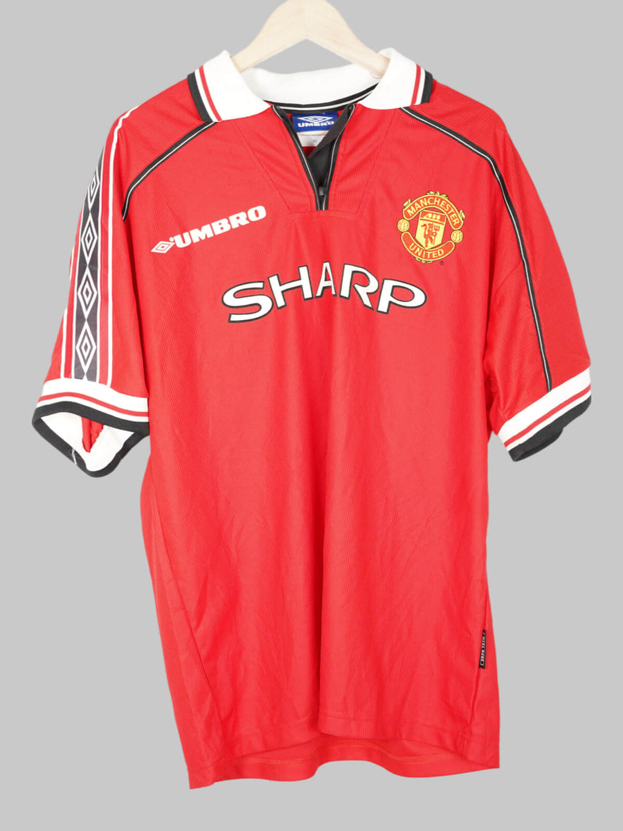 1998/2000 Manchester United Beckham #7 Home Shirt (XL)