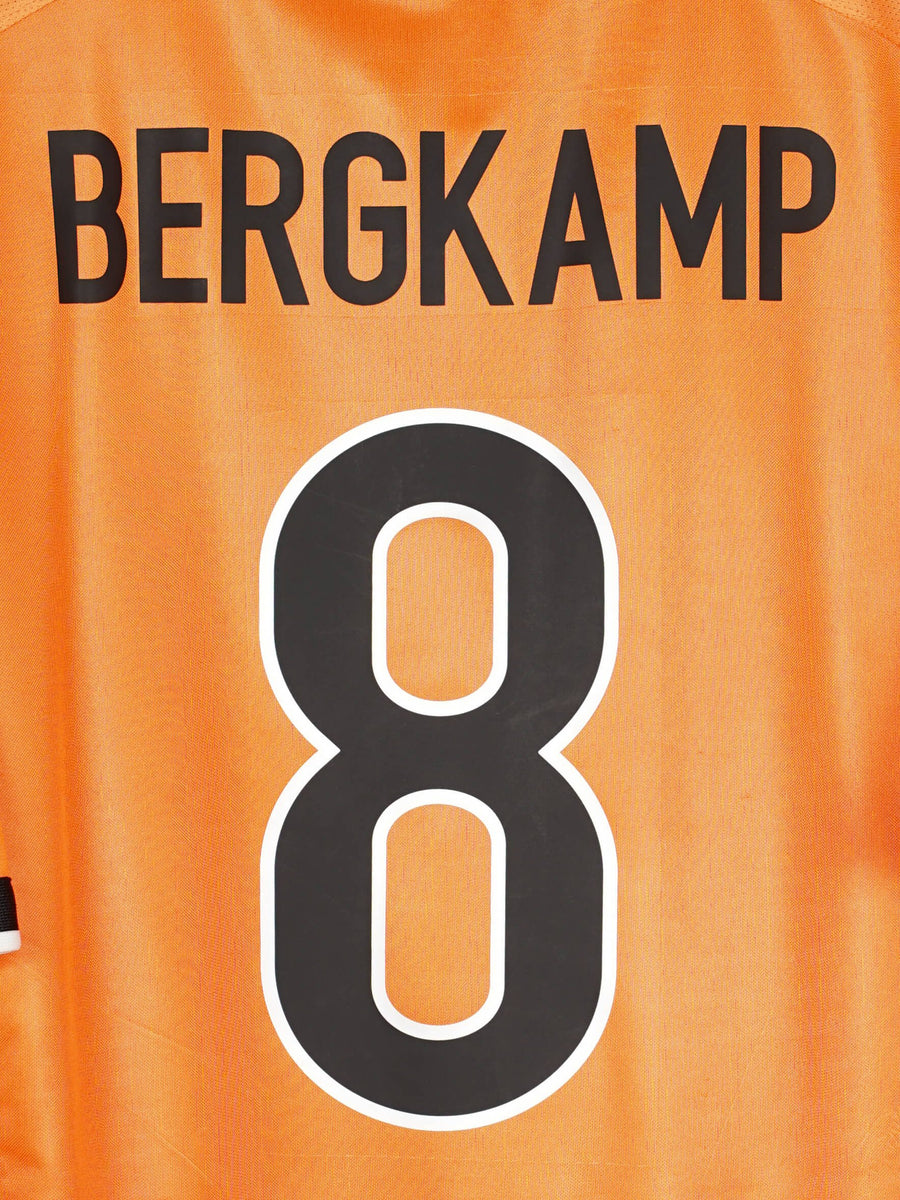 1998/99 Netherlands Bergkamp #8 Home Shirt (L)