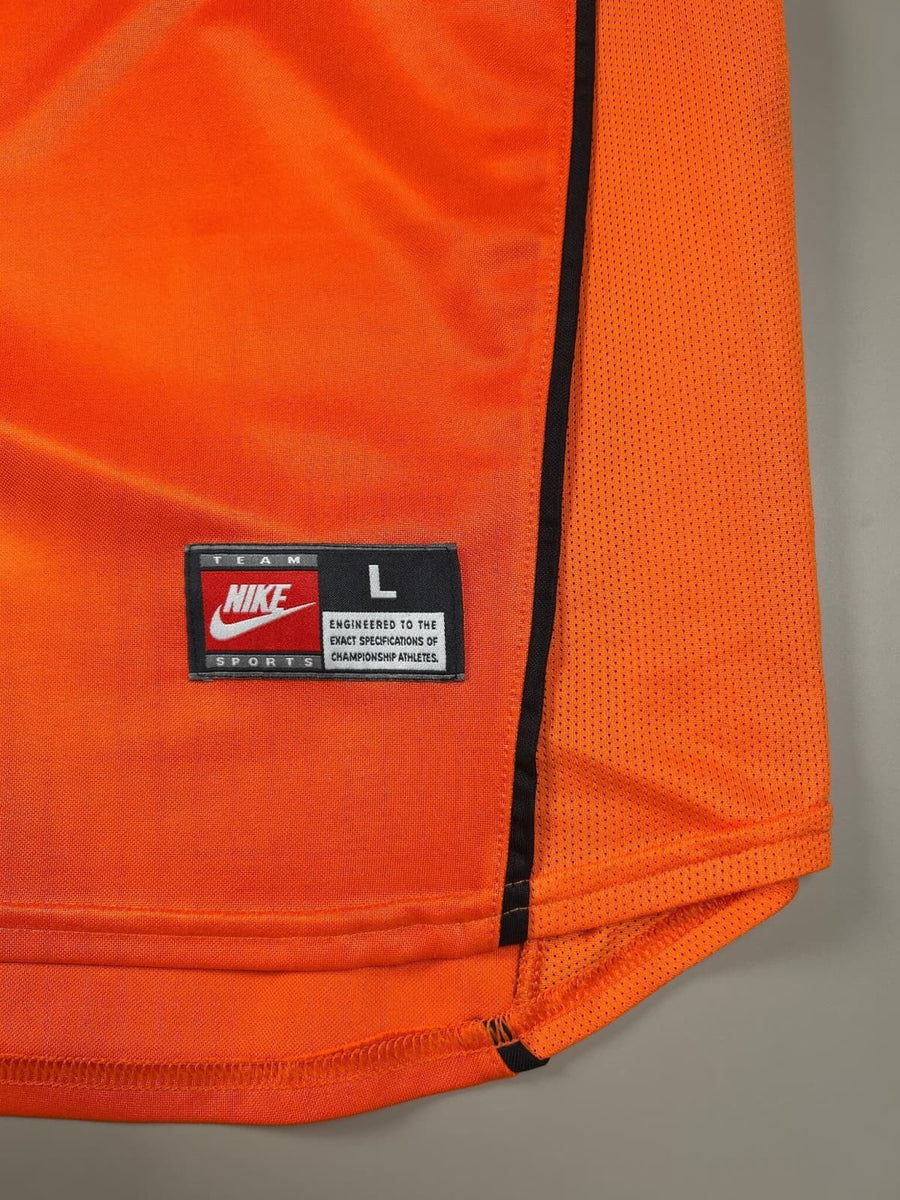 1998/99 Netherlands Bergkamp #8 Home Shirt (L)