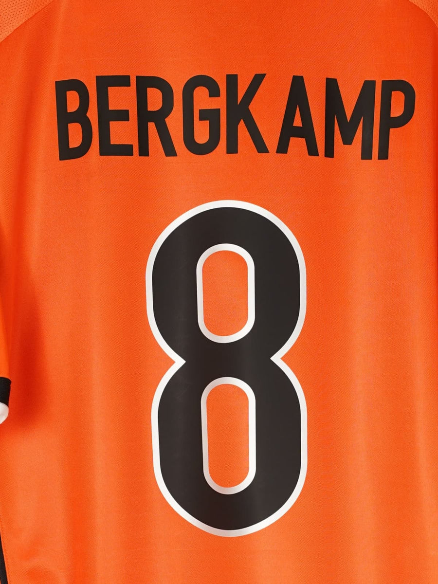 1998/99 Netherlands Bergkamp #8 Home Shirt (L)