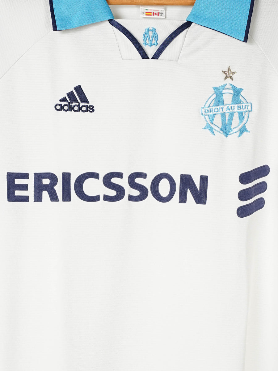 1999/00 Olympique Marseille Pires #7 Home Shirt (L)