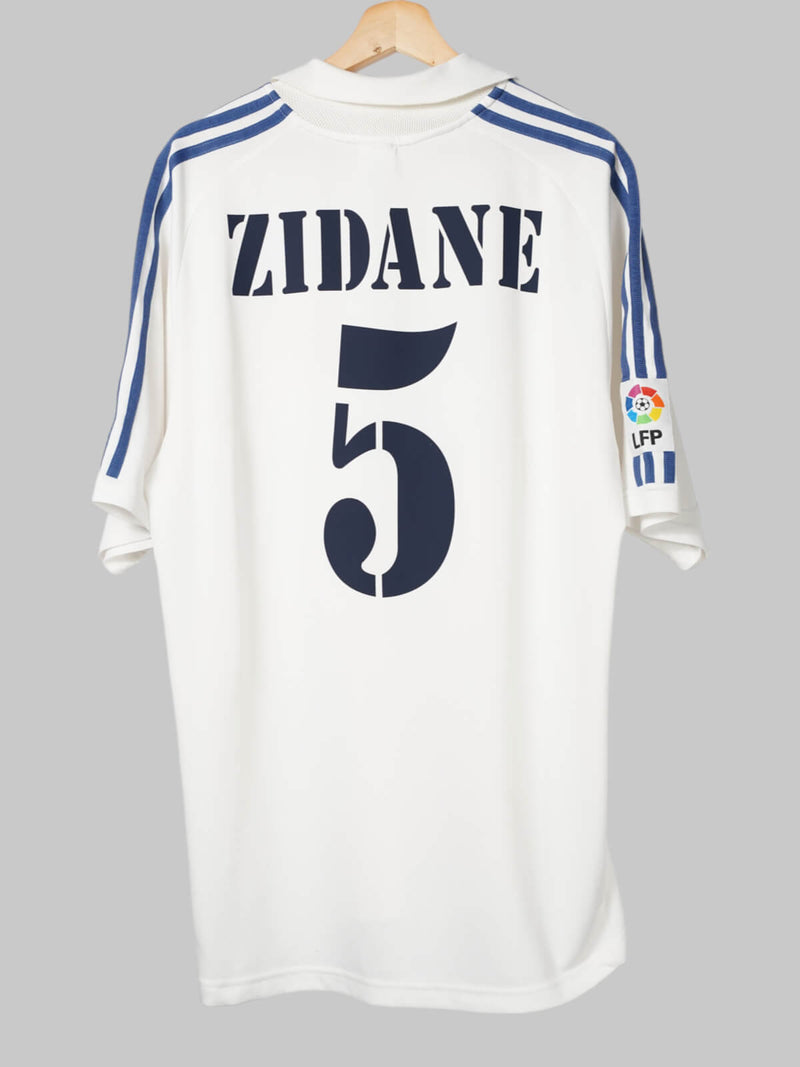 2001/02 Real Madrid Zidane #5 Home Shirt (L)