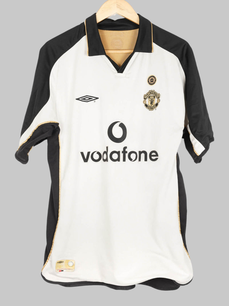 2001/2 Manchester United Centenary Beckham #7 Away Shirt (L)
