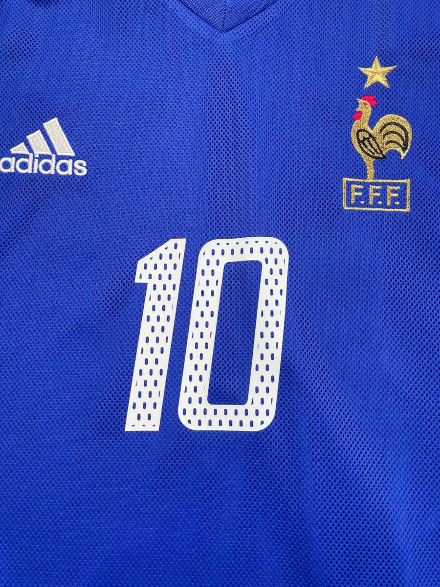 2002-04 France Zidane #10 Home Shirt (L)