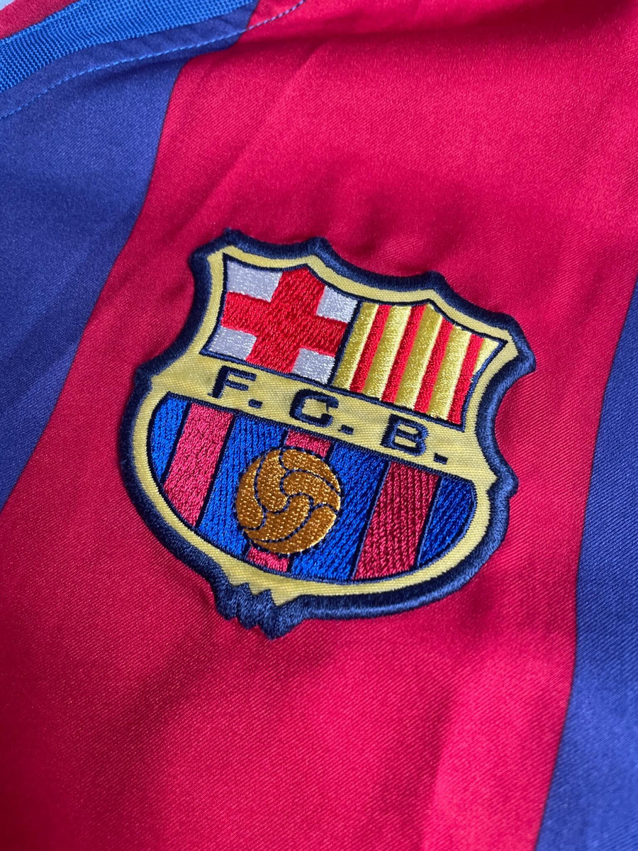 2002/03 Barcelona Riquelme #10 Home Shirt (L)