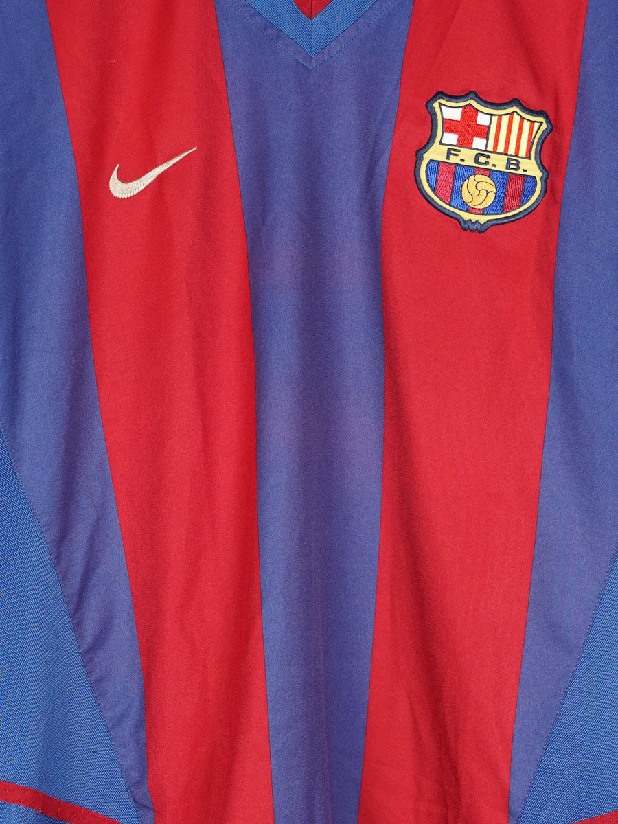 2002/03 Barcelona Riquelme #10 Home Shirt (L)