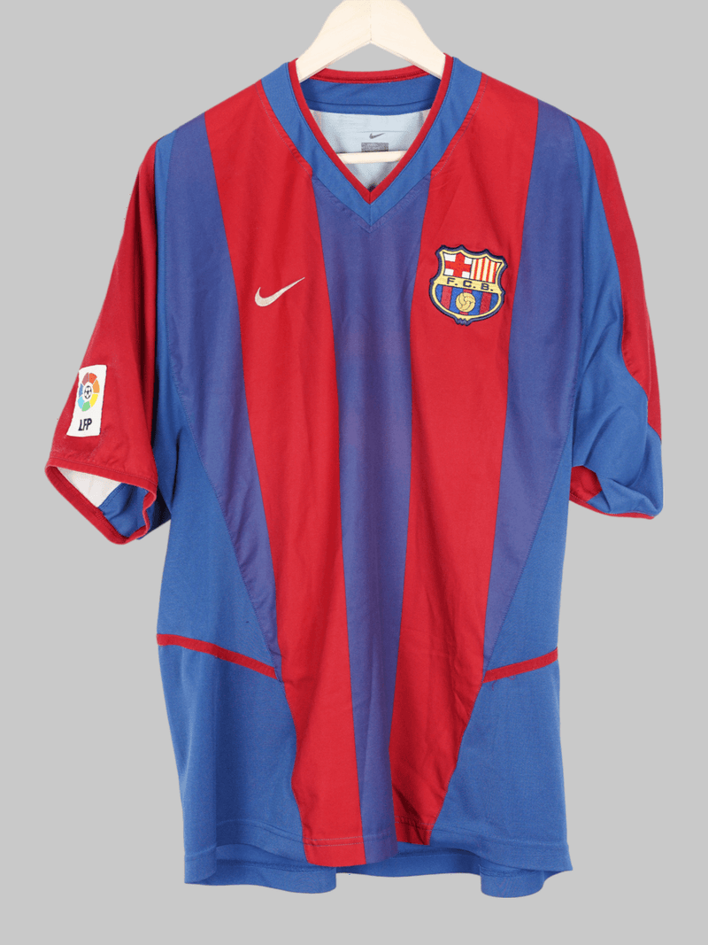 2002/03 Barcelona Riquelme #10 Home Shirt (L)