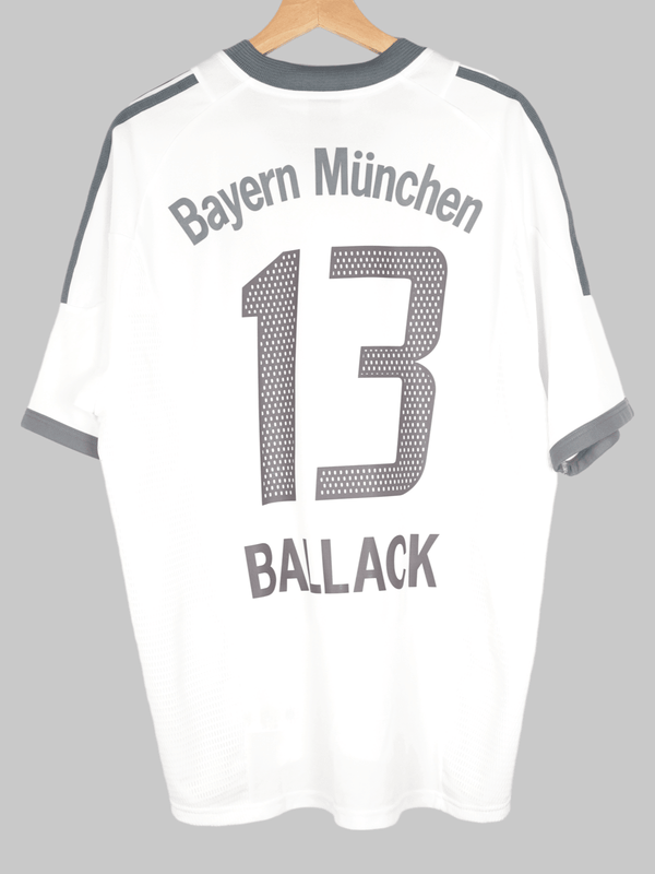 2002/3 Bayern Munich Ballack #13 Camiseta Visitante (M) Adidas