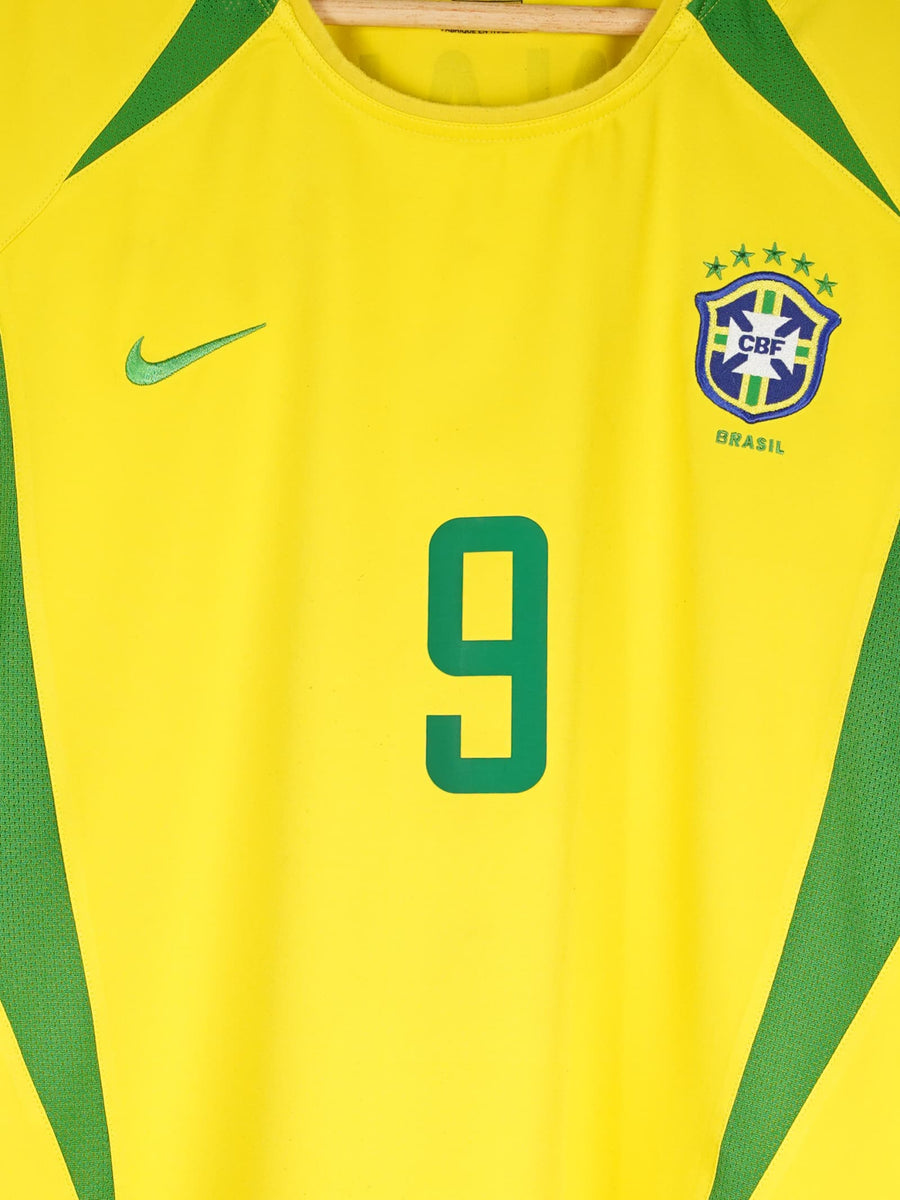 2002/3 Brazil Ronaldo #9 Home Shirt (XL)