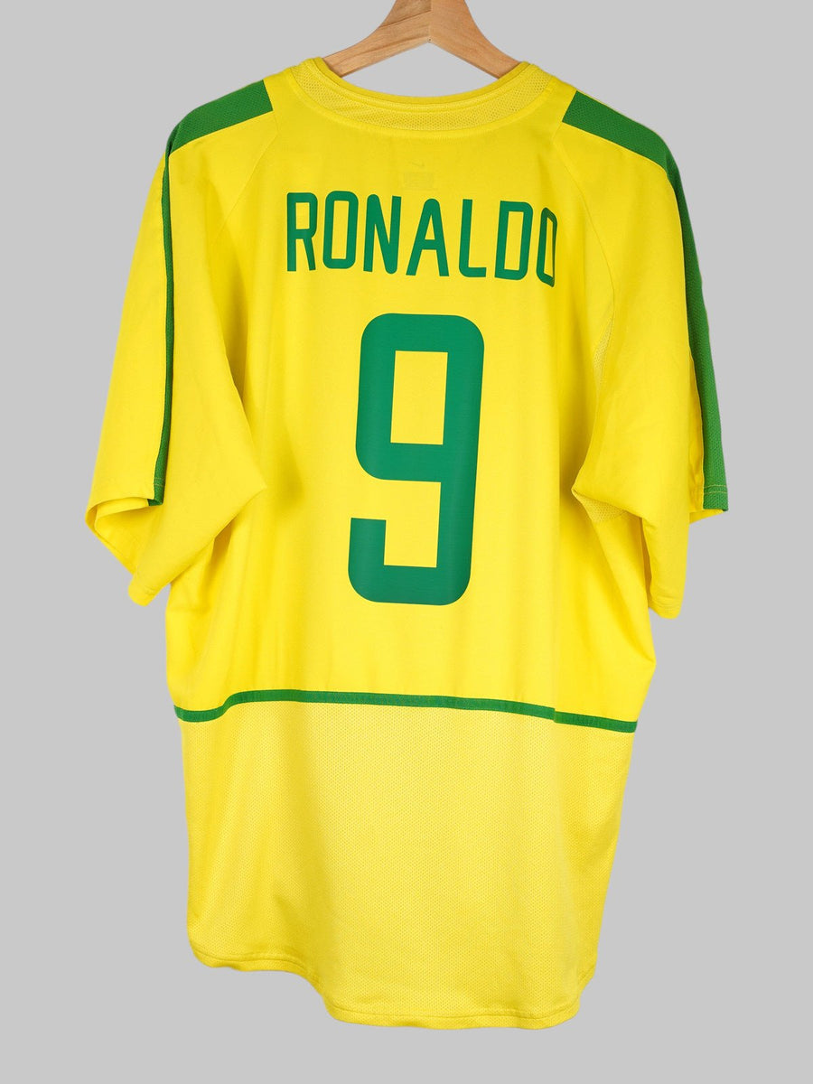 2002/3 Brazil Ronaldo #9 Home Shirt (XL)