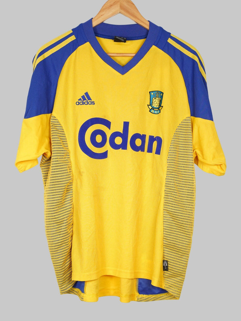 2002/3 Brondby Kamper #12 Home Shirt Signed(L)