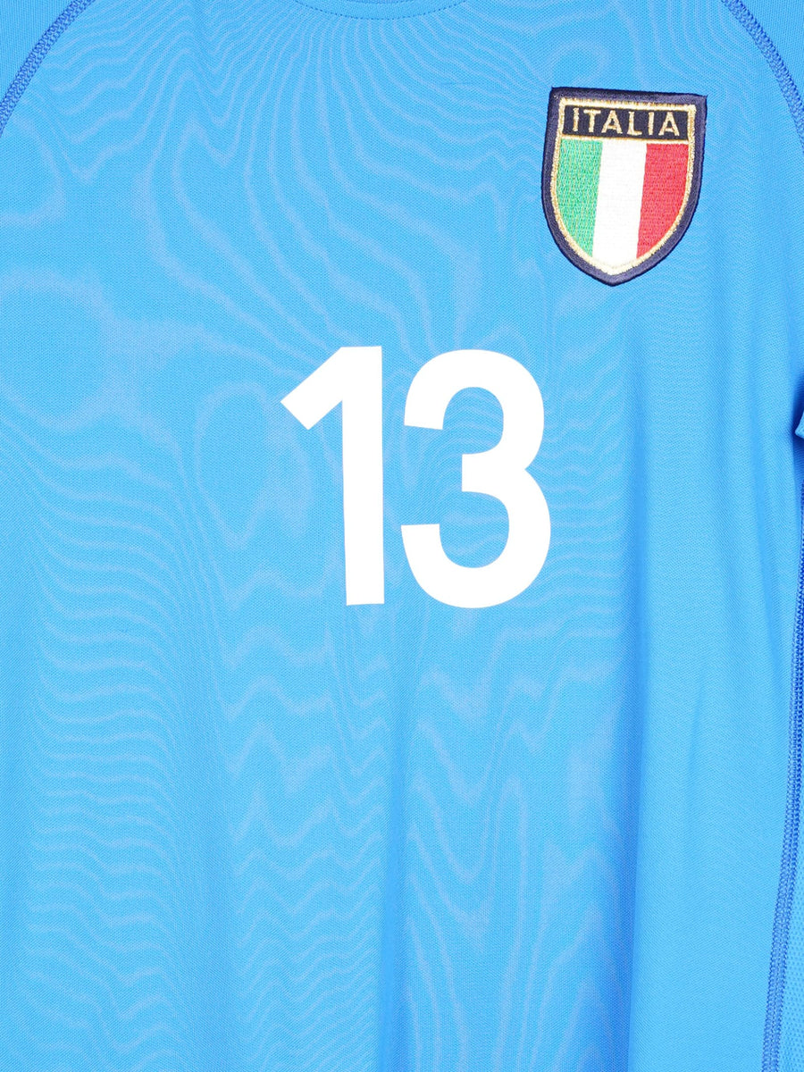 2002/3 Italy Nesta #13 Home Shirt (L)