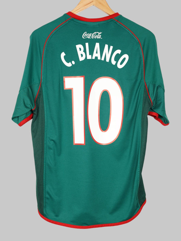 2002/3 Mexico C.Blanco #10 Home Shirt (M) Atlética