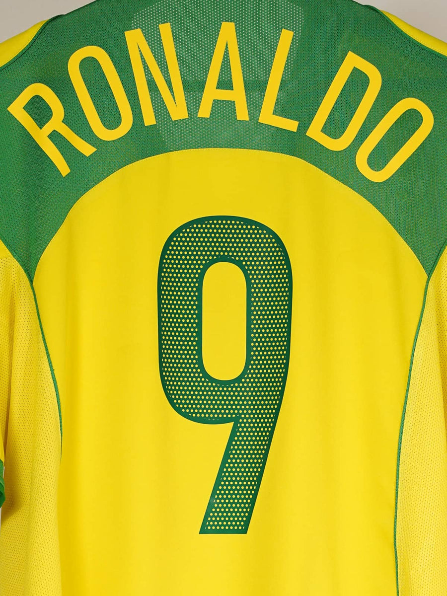 Brazil Home Shirt 2004/05 Ronaldo 9 (L)