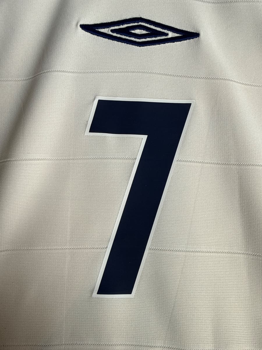 2004/05 England Beckham #7 Home Shirt (L)