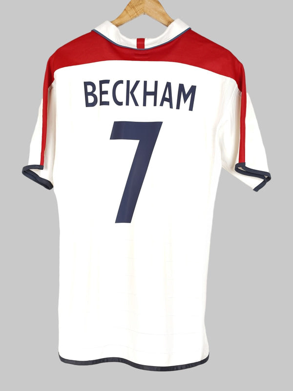 2004/05 England Beckham #7 Heimtrikot (L) Umbro