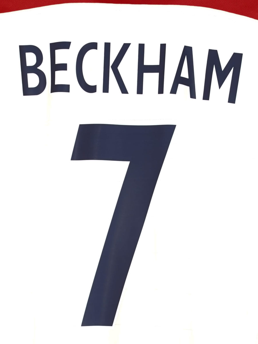 2004/05 England Beckham #7 Home Shirt (L)