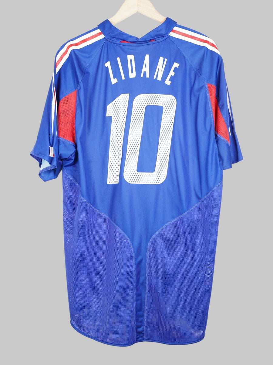 2004/5 France Zidane #10 Home Shirt (XL)