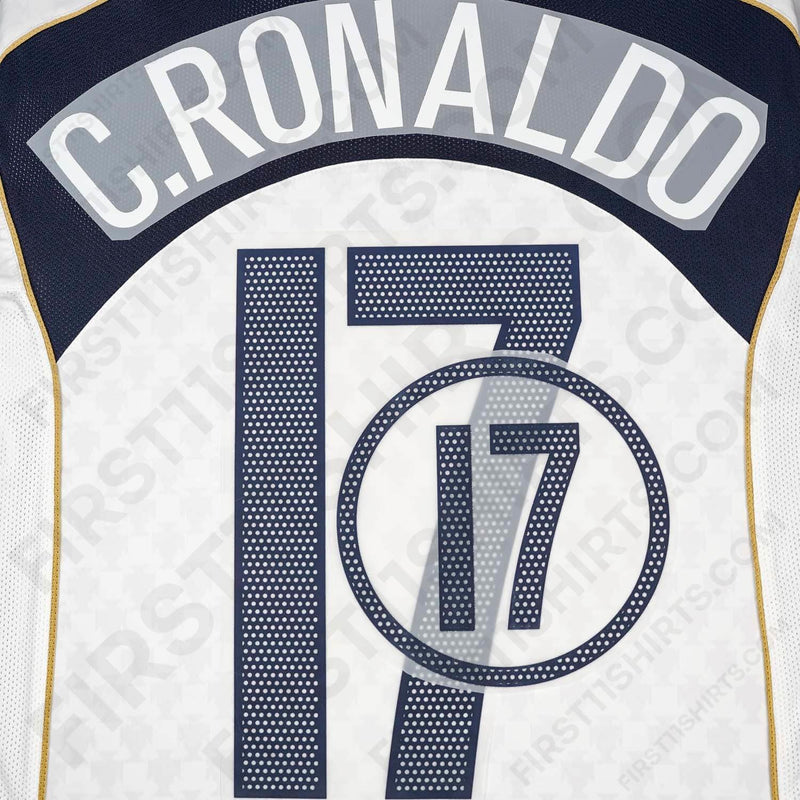 2004/5 Portugal Away Name Set C.Ronaldo 17 (Repro)