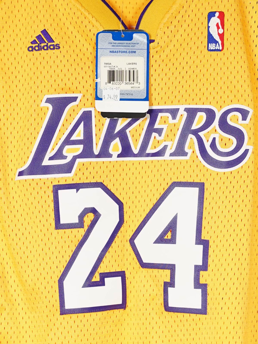 Los Angeles Lakers Swingman Basketball Home Jersey 2006-10 Bryant 24 BNWT (M)