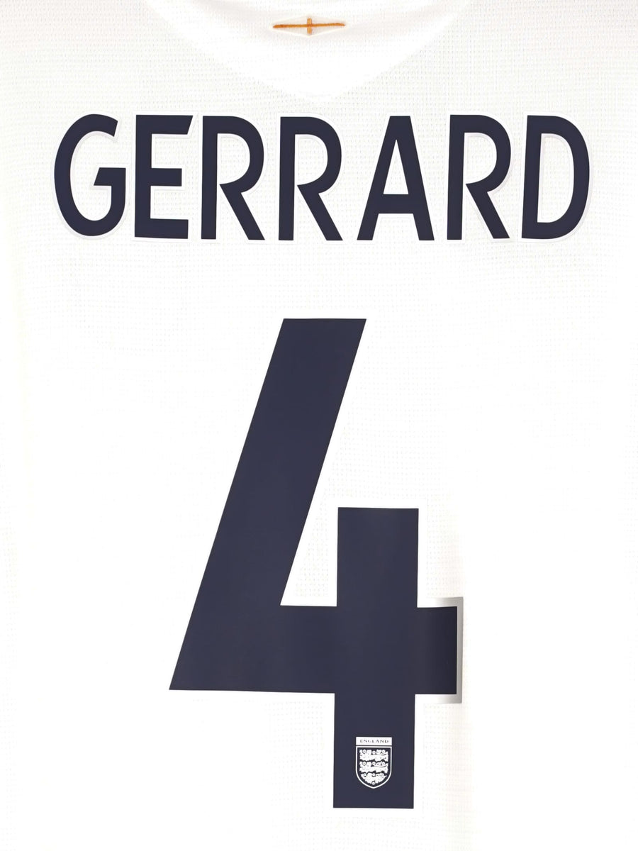 2006/7 England Gerrard #4 Home Shirt (L)