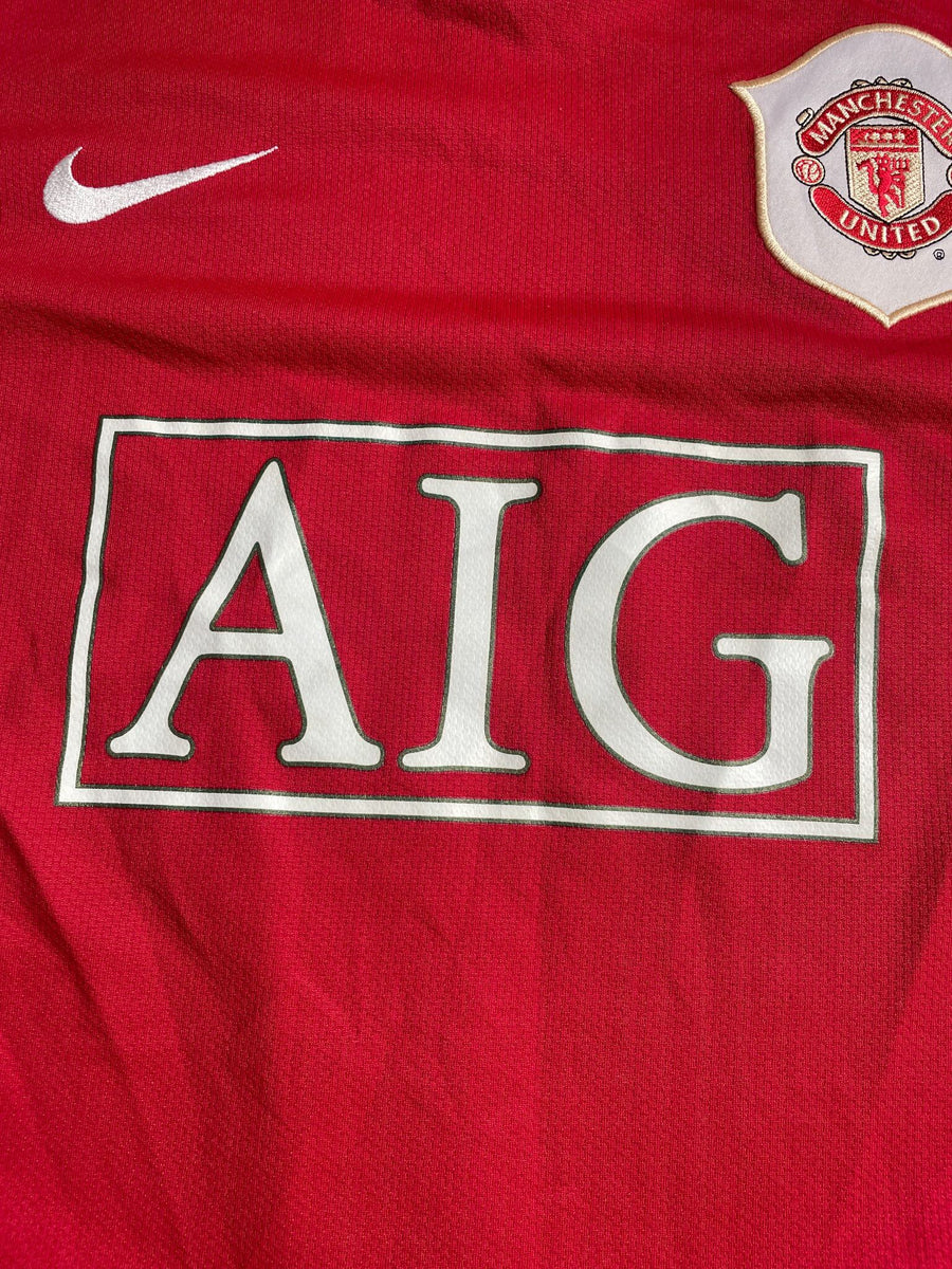 2006/7 Manchester United Ronaldo #7 Home Shirt L/S (M)