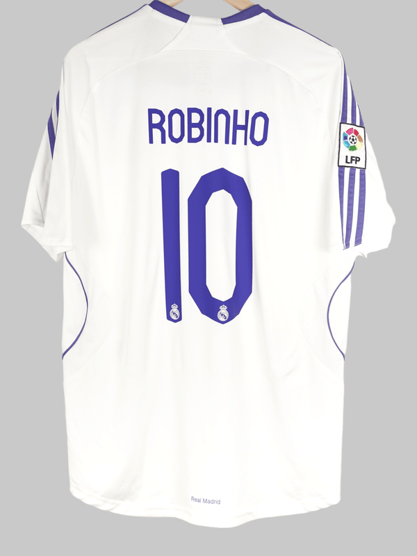 2007/8 Real Madrid Robinho #10 Maillot Domicile (L) Adidas