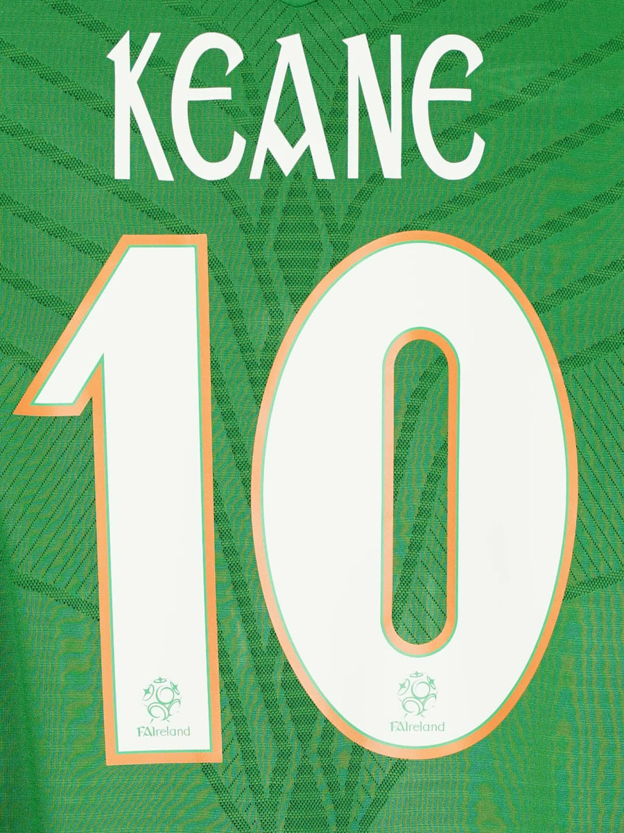 Ireland Home Shirt L/S 2008/10 Keane 10 (XXL)