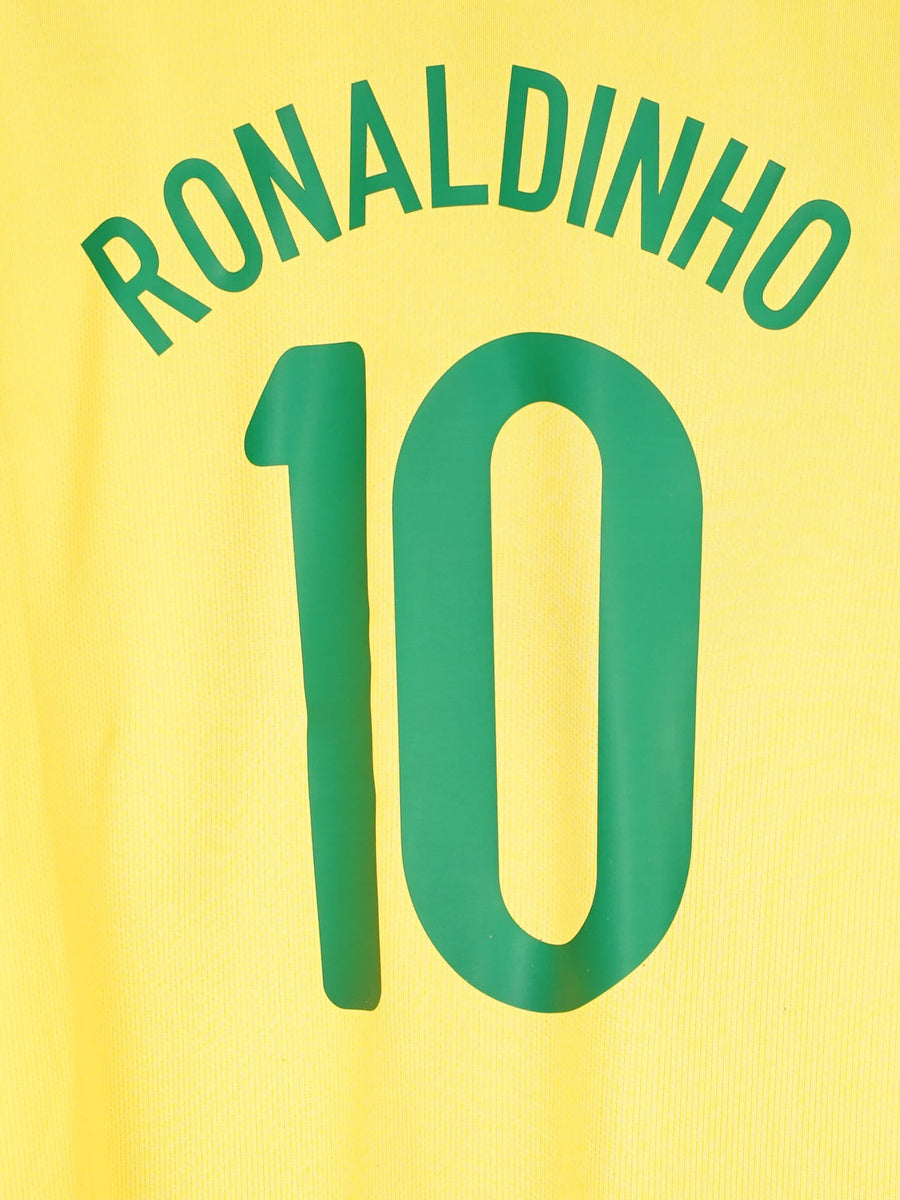 2008/10 Brazil Ronaldinho #10 Home Shirt (L)