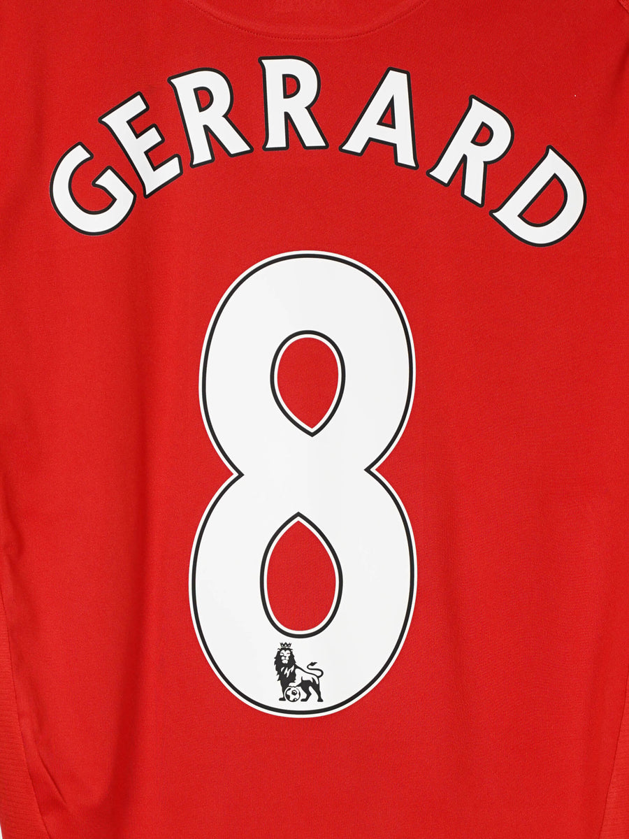2008/10 Liverpool Gerrard #8 Home Shirt (M)