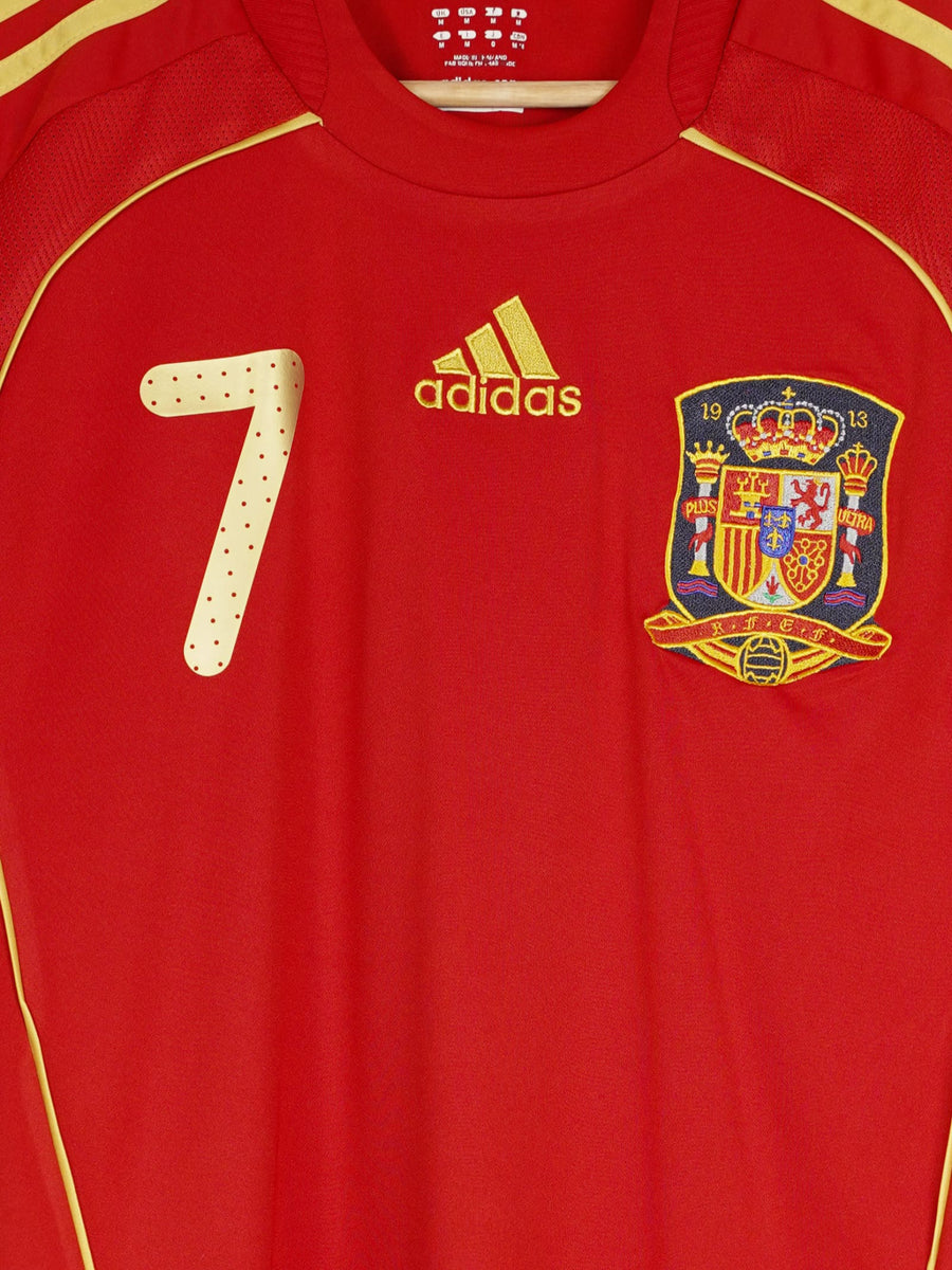 2008/10 Spain David Villa #7 Home Shirt (M)