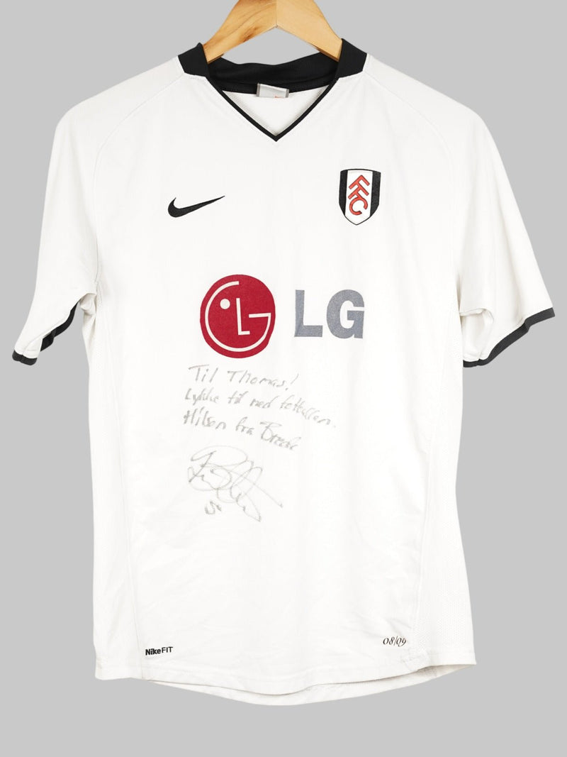 2008/9 Fullham Home Shirt Signed (XL)