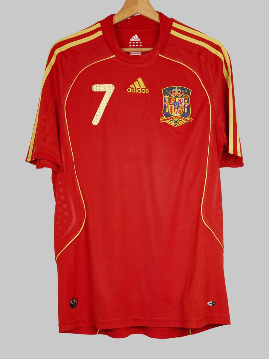 2008/9 Spain David Villa #7 Home Shirt (M)