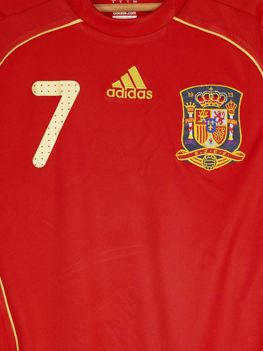 2008/9 Spain David Villa #7 Home Shirt (M)