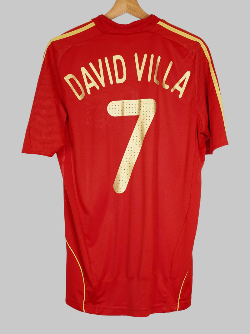 2008/9 Spain David Villa #7 Home Shirt (M)
