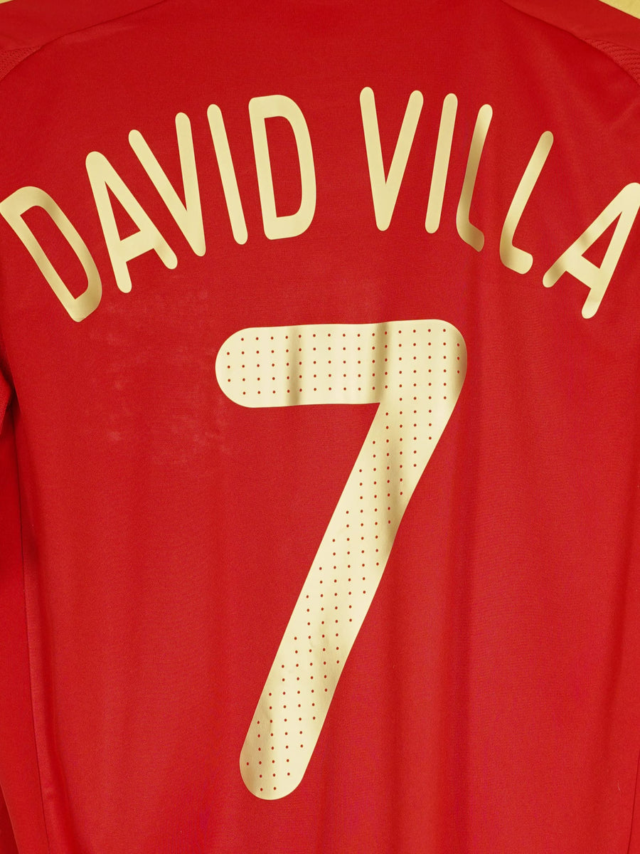 2008/9 Spain David Villa #7 Home Shirt (M)