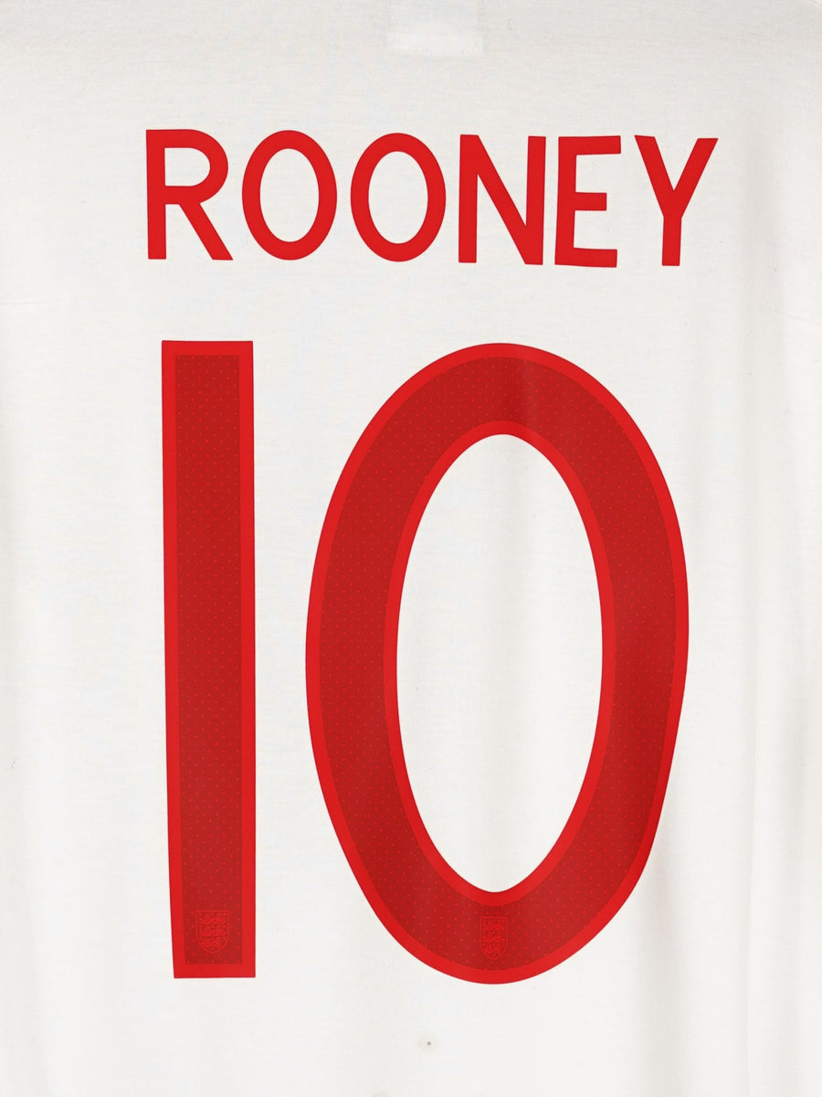 2009/10 England Rooney #10 Home Shirt L/S (L)