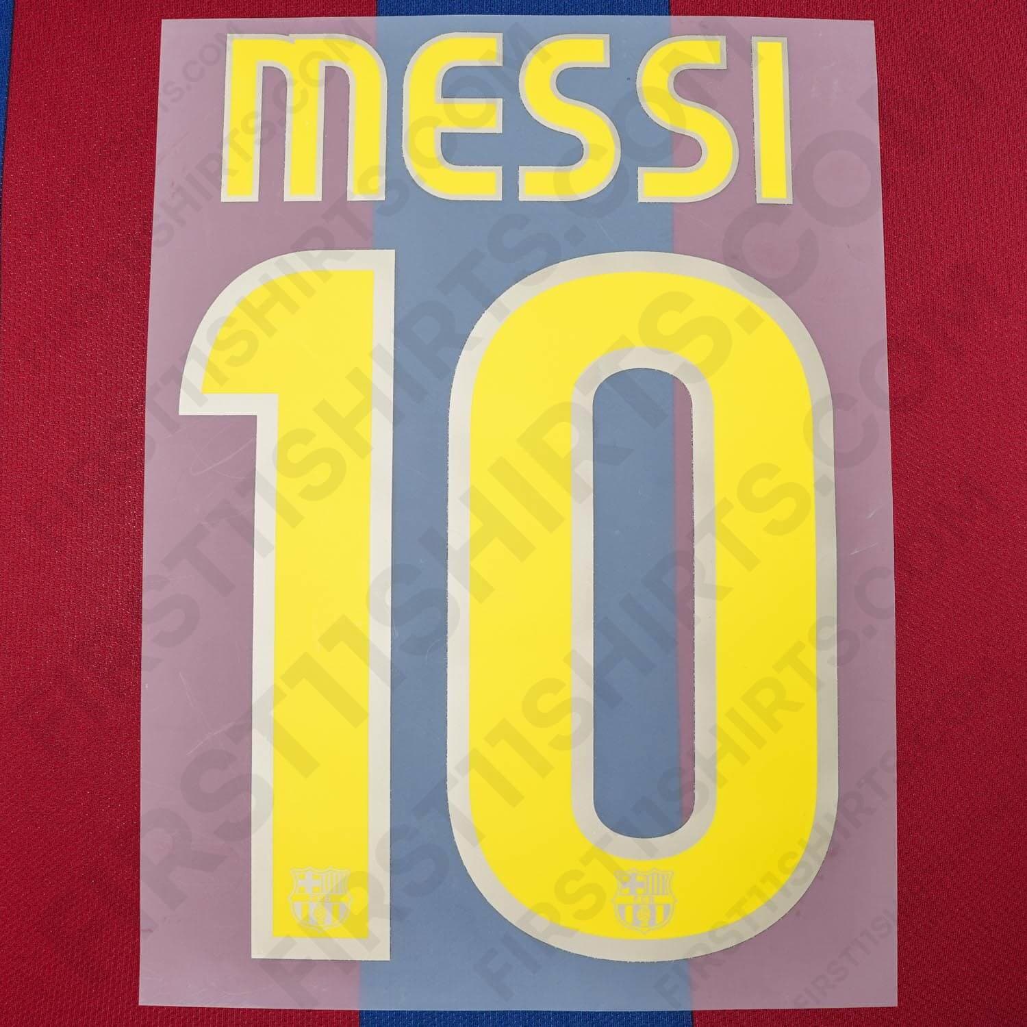 2009/10 FC Barcelona Messi #10 Home Name Set (Repro) – First11