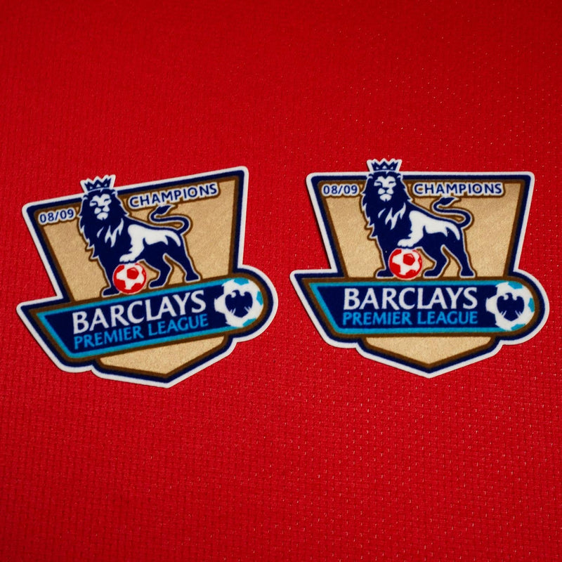 2009/10 Manchester United Premier League Champions 2008/9 Patches (Repro)